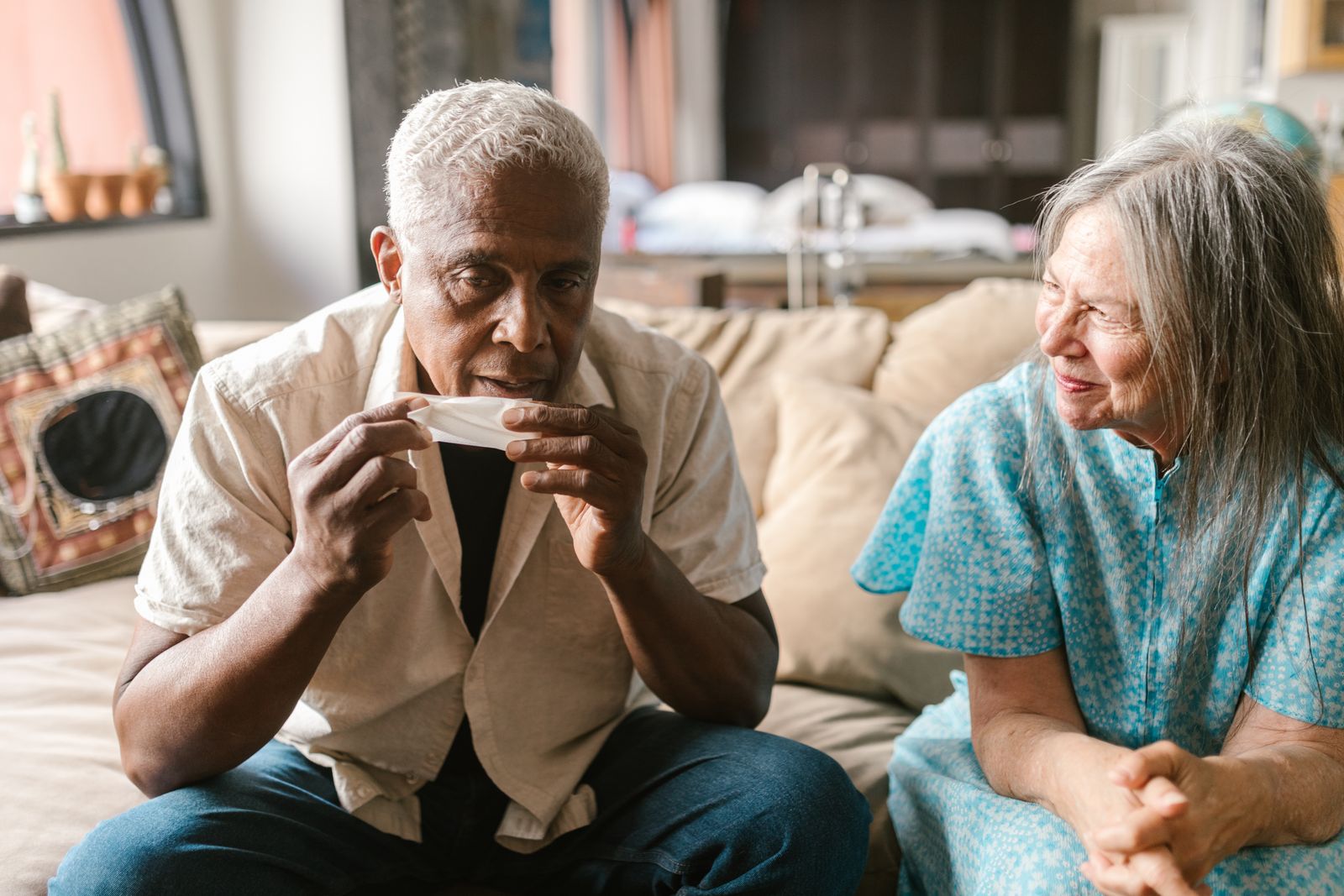 Seniors enjoying comfort and companionship at home in Cairo, GA